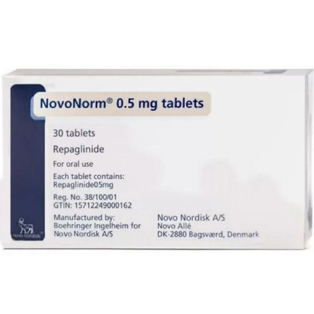 NOVONORM 0.5MG TAB 30'S