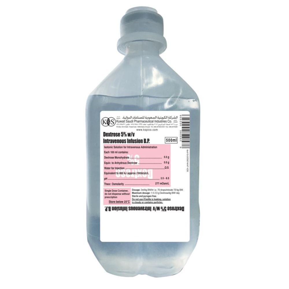 DEXTROSE 5% 500ML(KS)