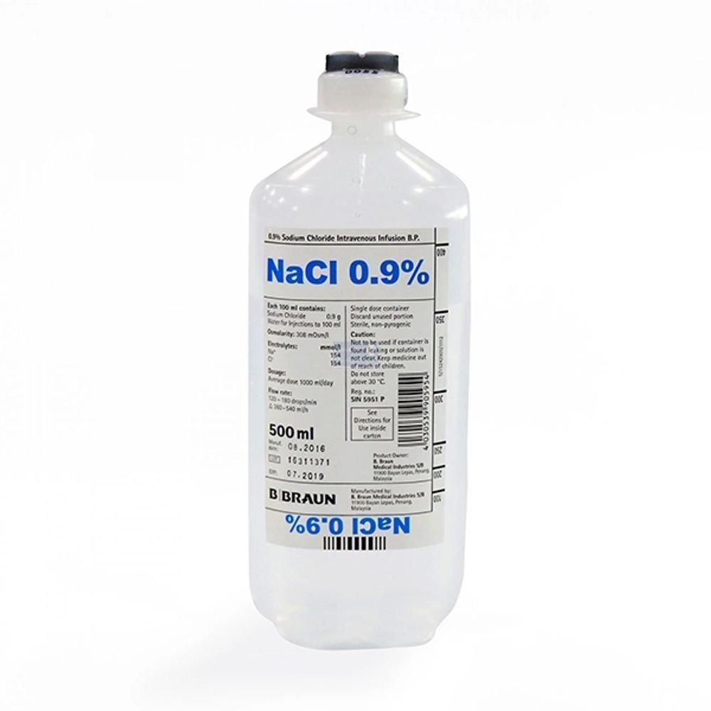 SODIUM CHLORIDE 0.9% 500ML