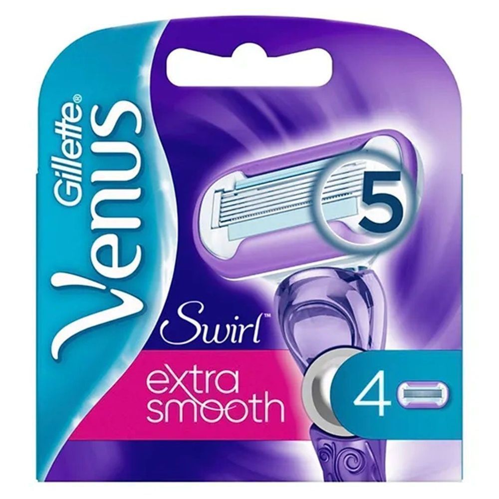 GILLETTE VENUS 5 DLXE/SMOOTH/SWIRL/PLATINUM CATRIDGE 4'S #0900
