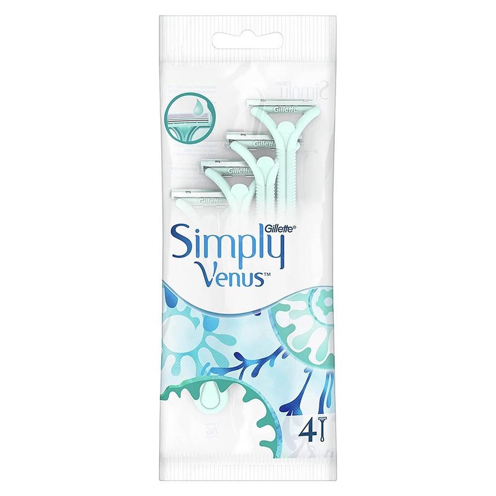 GILLETTE SIMPLY VENUS 2 DISPO RAZOR 4'S #1300