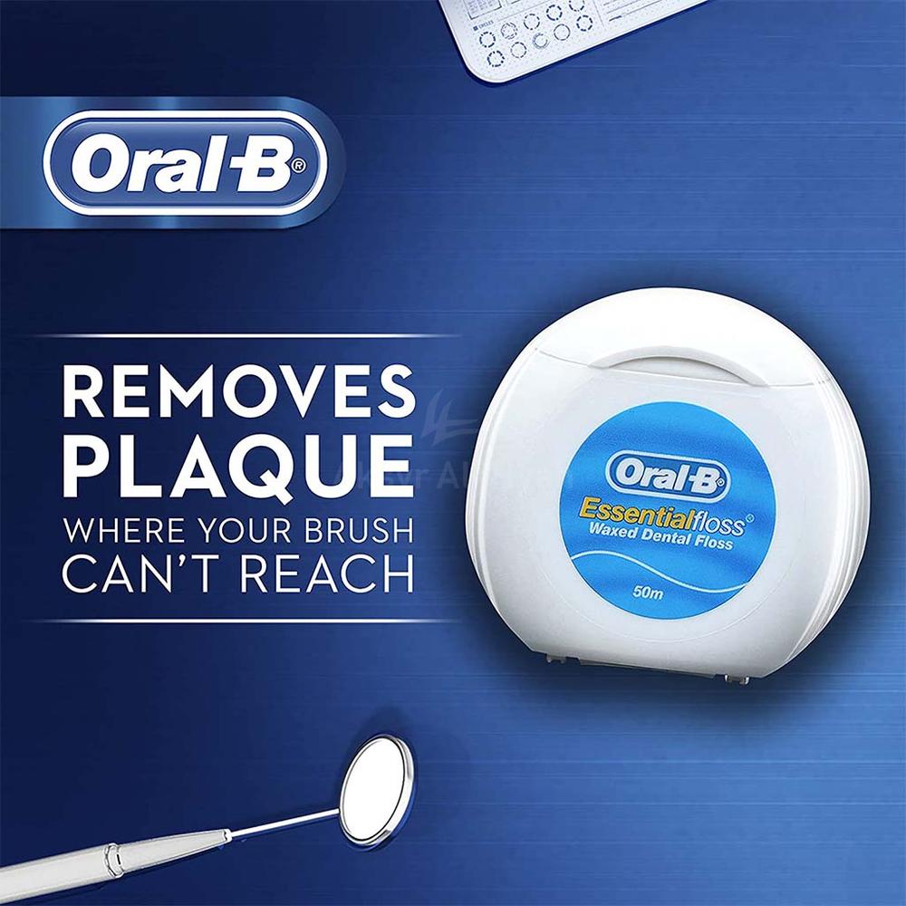 ORAL-B (OB059)ESSENTIAL FLOSS MINT WAXED 50M #04600 1