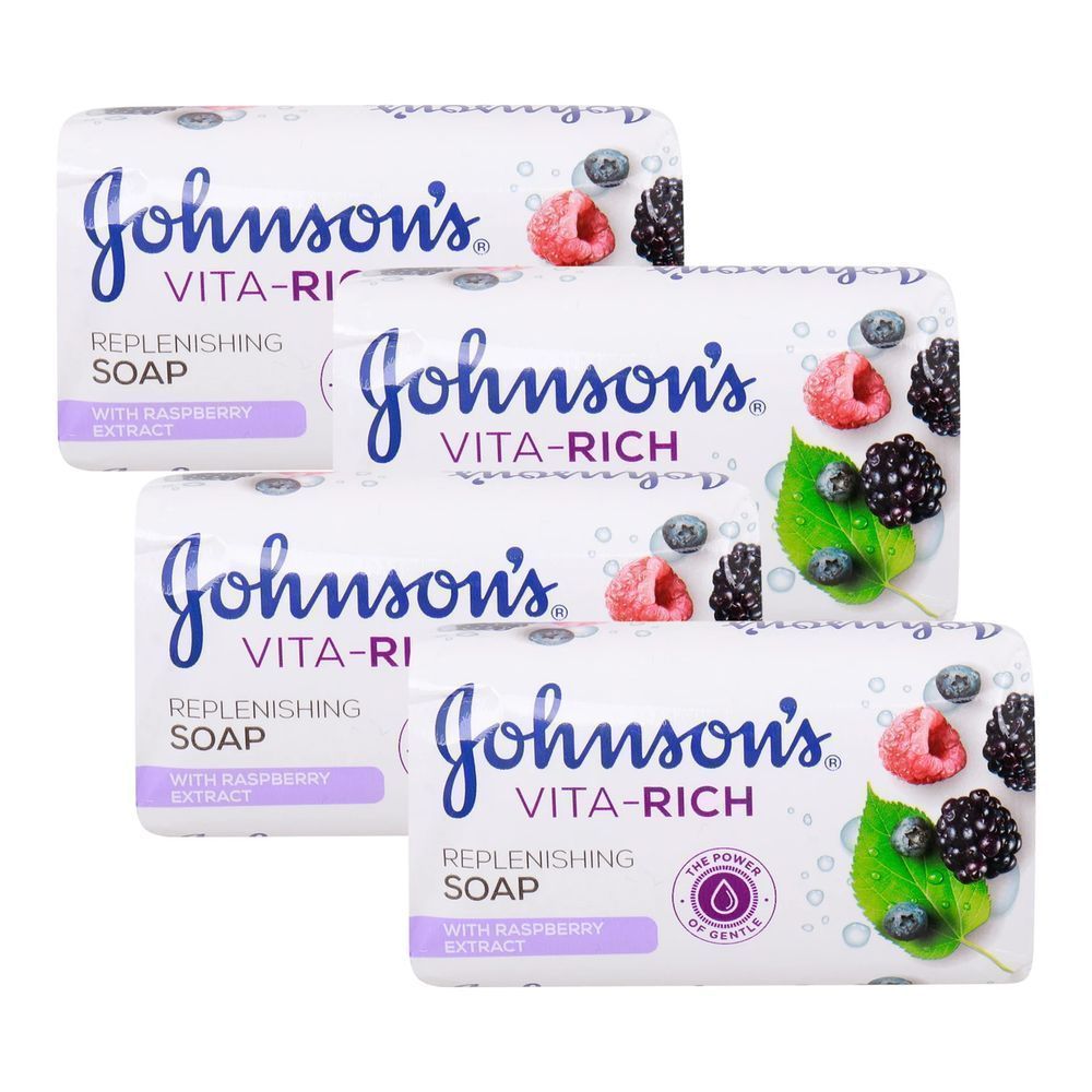 J/J BODY CARE VITA-RICH SOAP RASPBERRY 175G 2