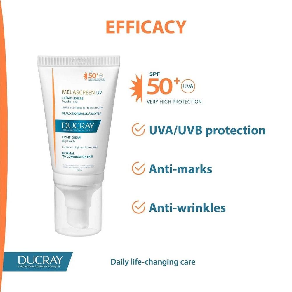 OFFER(1+1) DUCRAY MELASCREEN UV LIGHT SPF 50+ CREAM 40ML(576066) 1