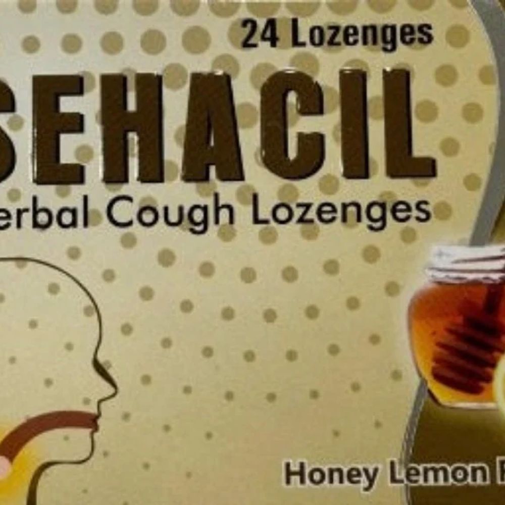 SEHACIL HONEY & LEMON LOZENGES 24'S