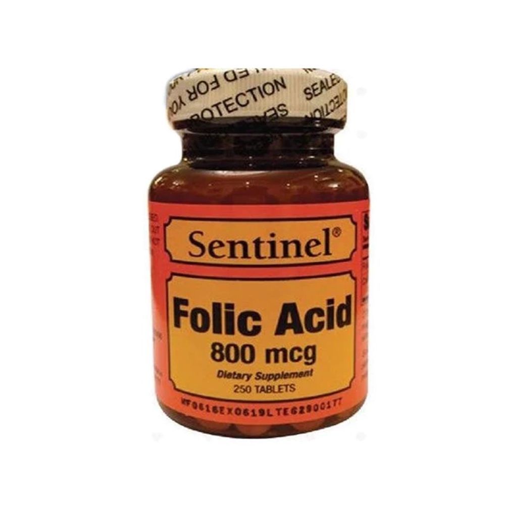 SENTINEL FOLIC ACID TABLET [800MCG] 250'S