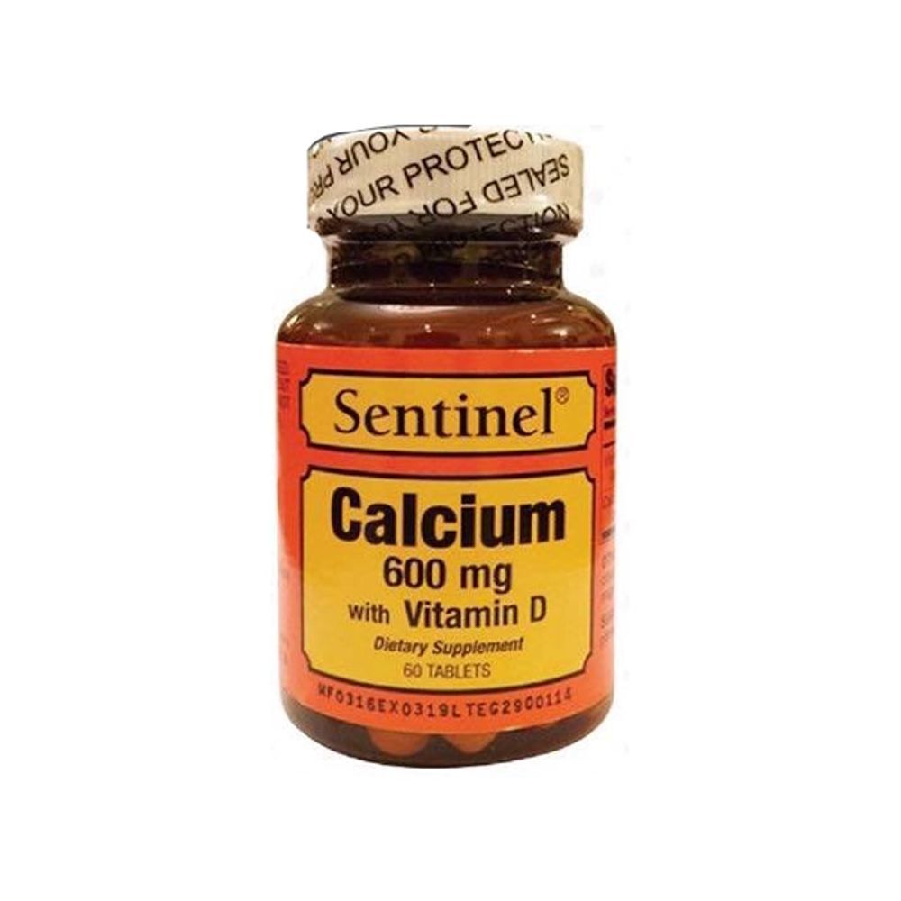 SENTINEL CALCIUM 600 MG W/VIT D 60'S