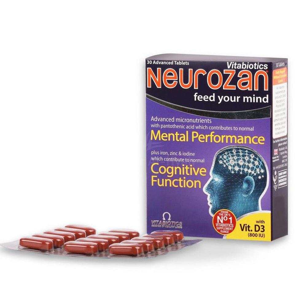 VITABIOTICS NEUROZAN ADV.TABLETS W/VIT.D3 800IU 30'S 1