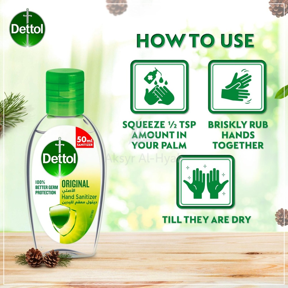 DETTOL HAND SANITIZER ORIGINAL 50ML #82000 3