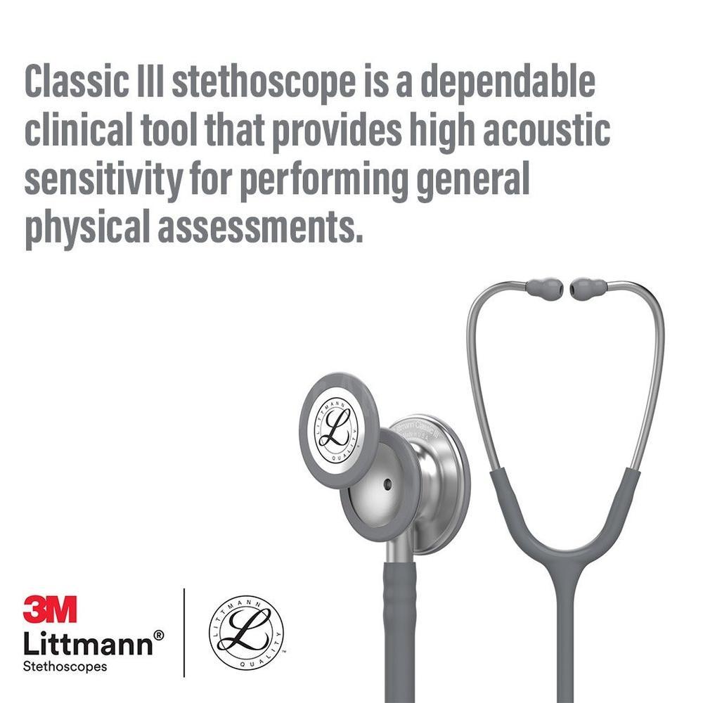 LITTMAN CLASSIC III STETHESCOPE GREY(5621) 1