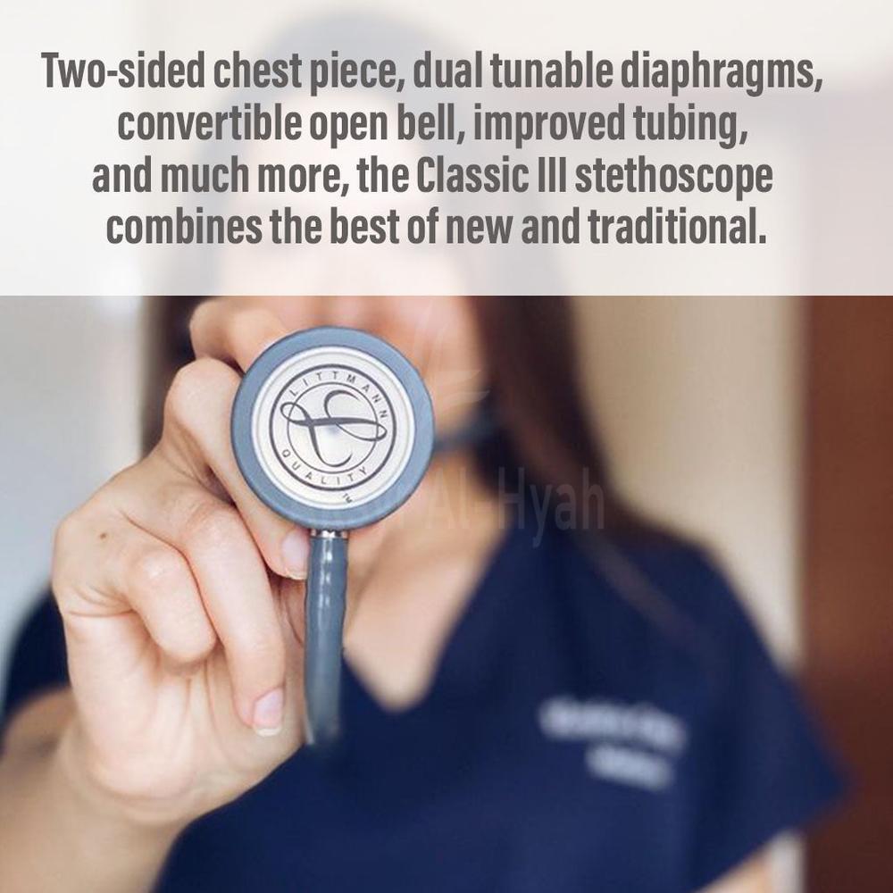 LITTMAN CLASSIC III STETHESCOPE GREY(5621) 4