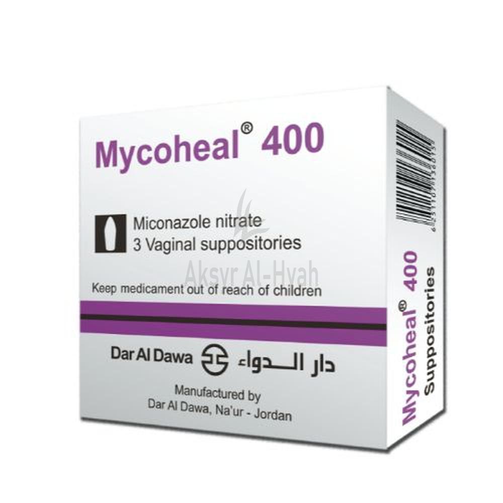 MYCOHEAL 400MG SUPP 3'S