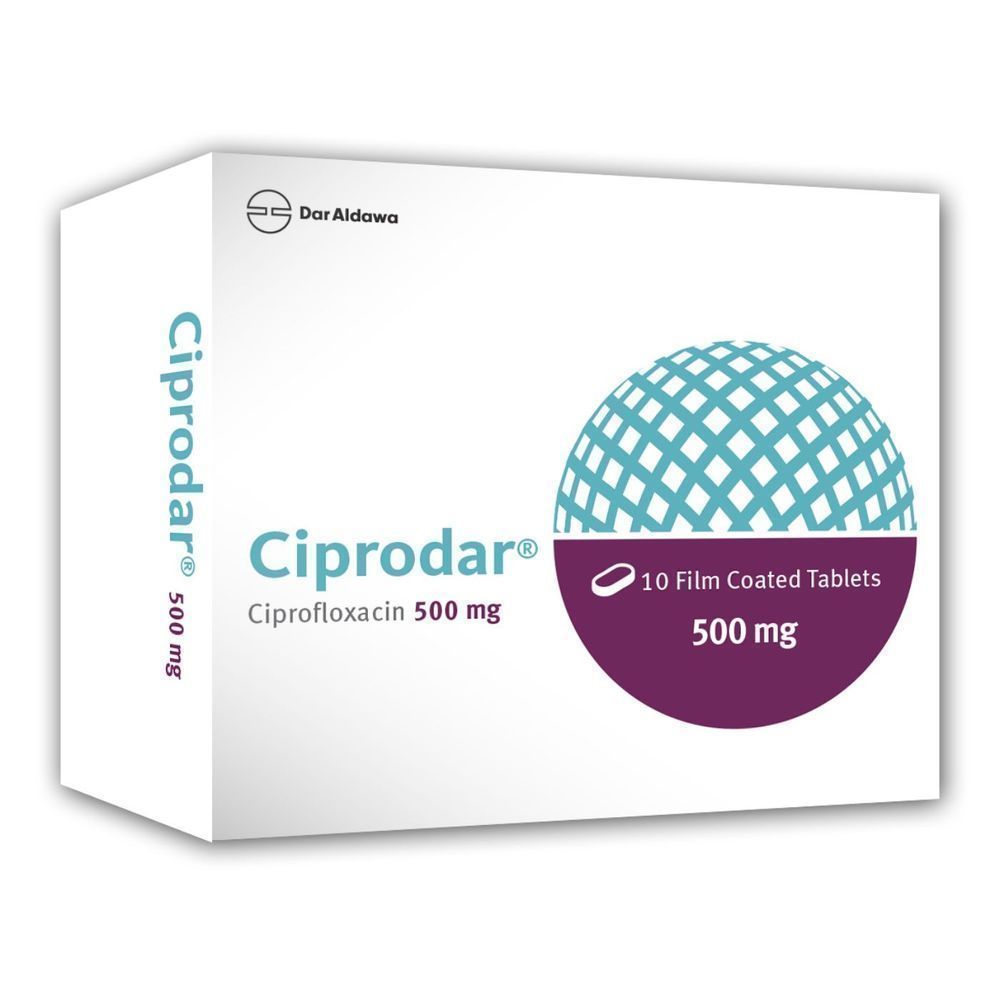 CIPRODAR 500MG TABLET 10'S