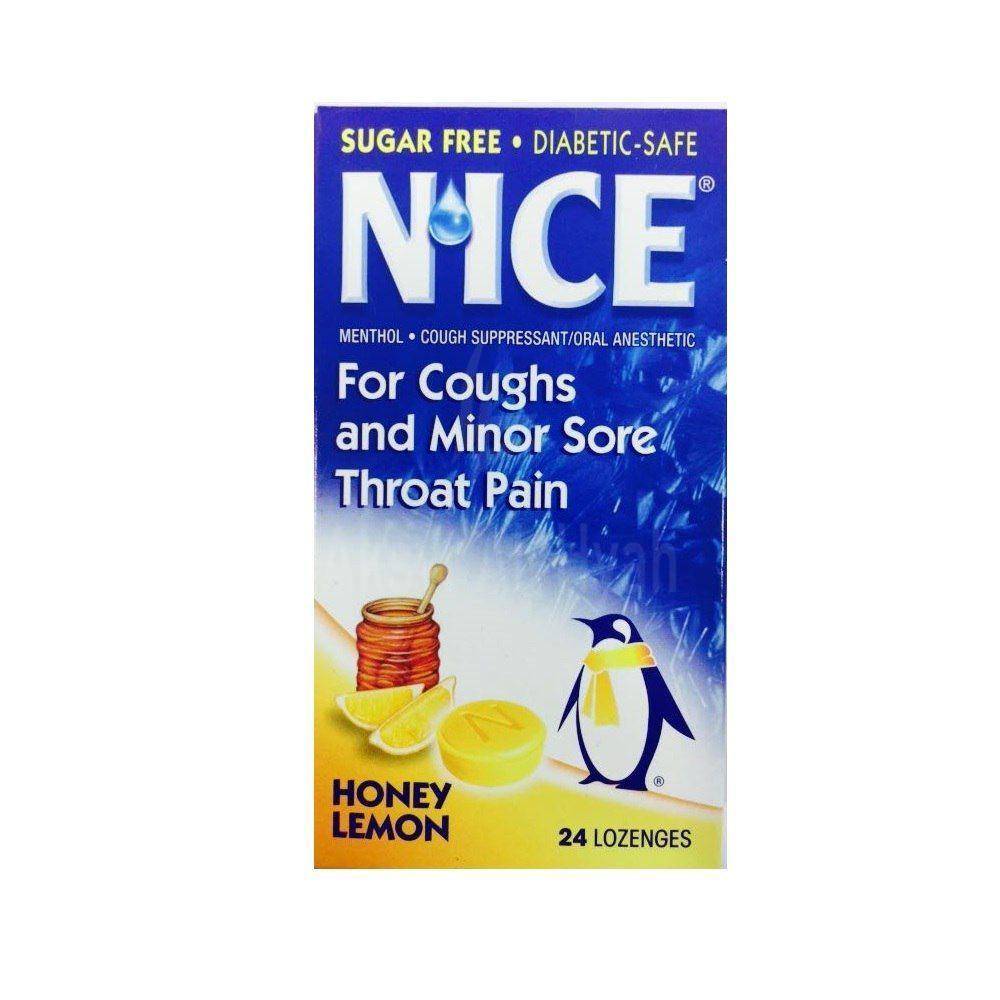 NICE HONEY LEMON LOZENGES 24'S #17283