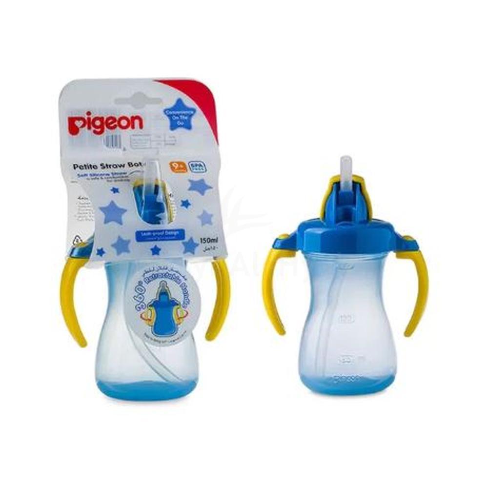 PIGEON (26149P1) PETITE STRAW BOTTLE BLUE 150ML 1