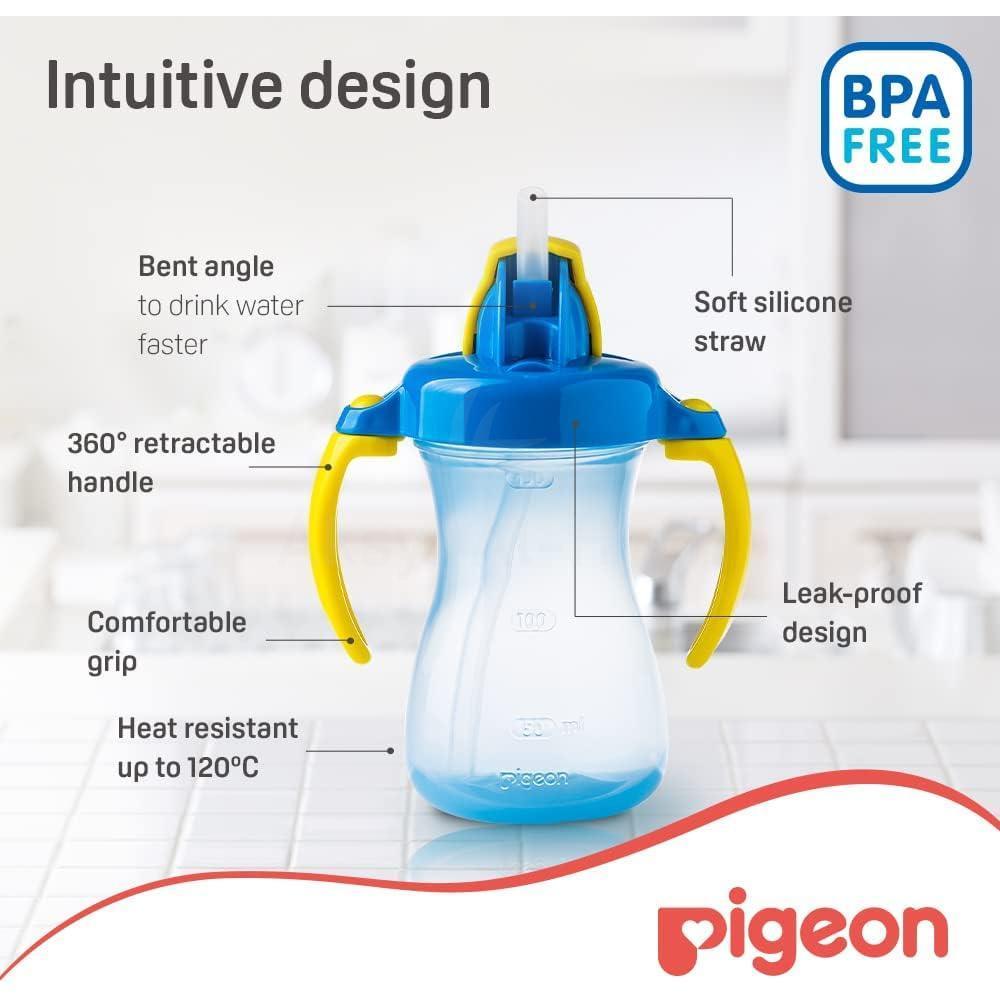PIGEON (26149P1) PETITE STRAW BOTTLE BLUE 150ML 4