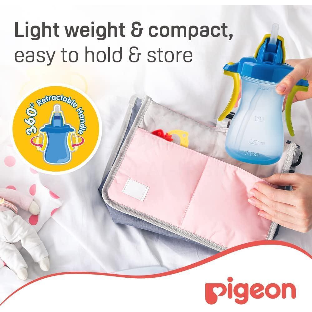 PIGEON (26149P1) PETITE STRAW BOTTLE BLUE 150ML 5