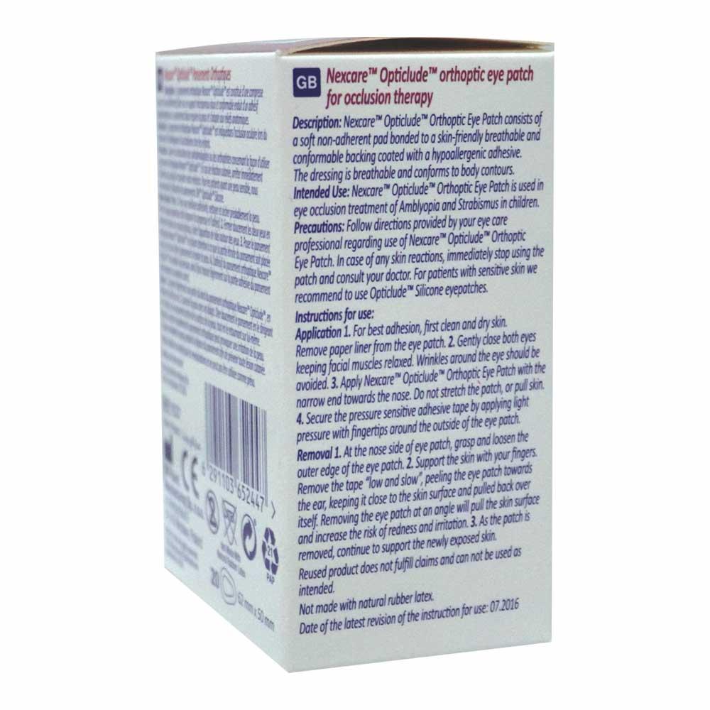 NEXCARE OPTICLUDE EYEPATCH[1537]20S(JUNIOR)