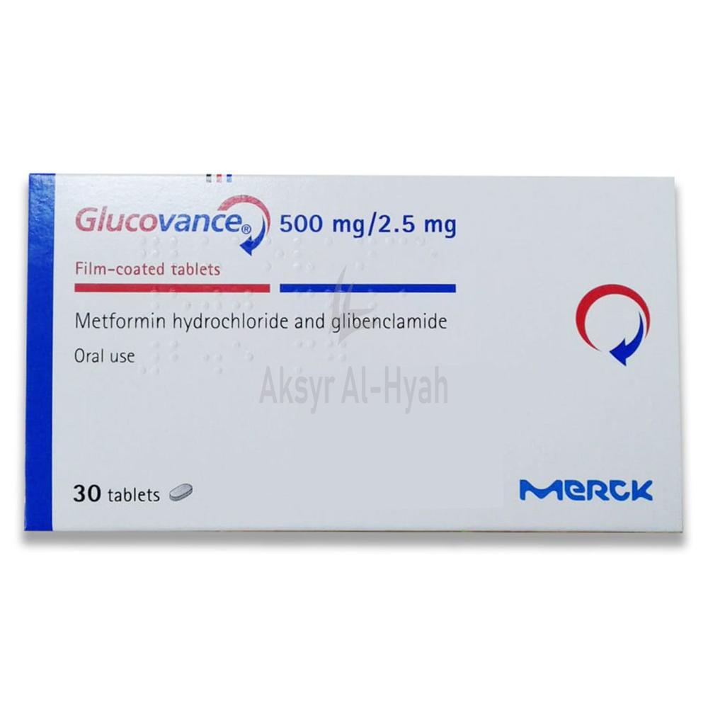 GLUCOVANCE 500MG/2.5MG 30'S