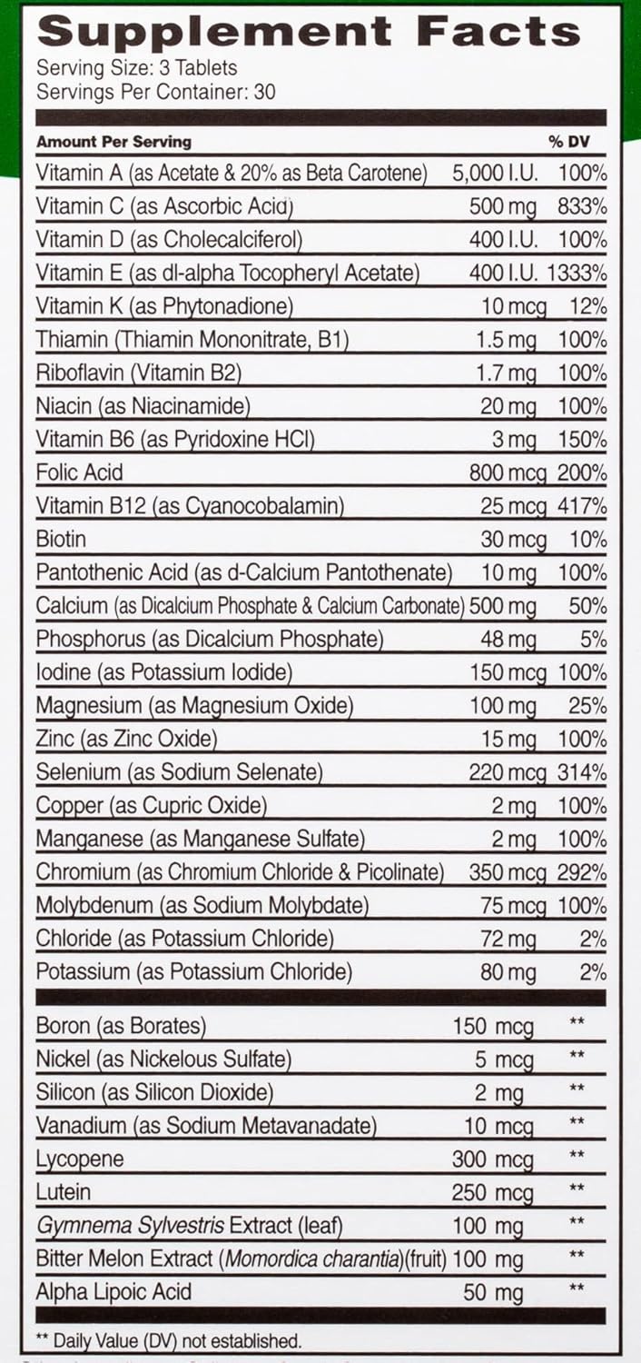 21 CH DIABETES FORMULA TAB 90'S #8180