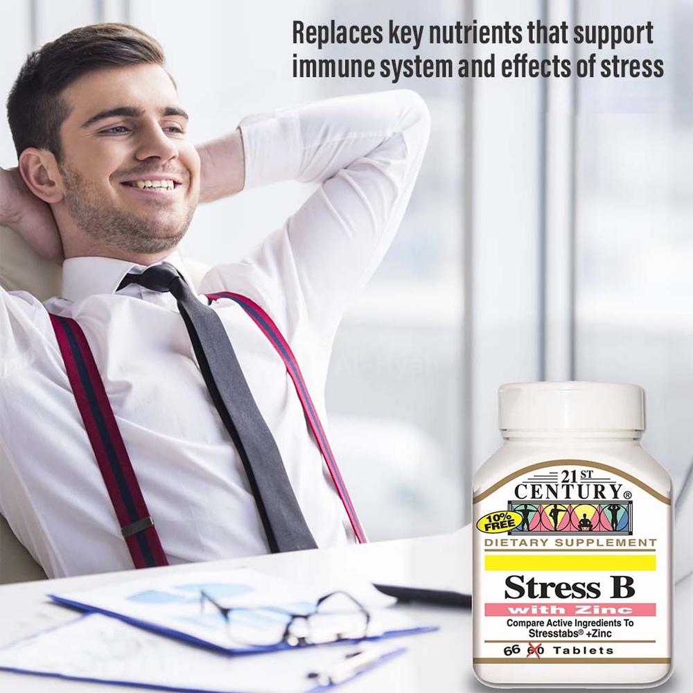 21 CH STRESS B WITH ZINC TAB 30'S #46478 5
