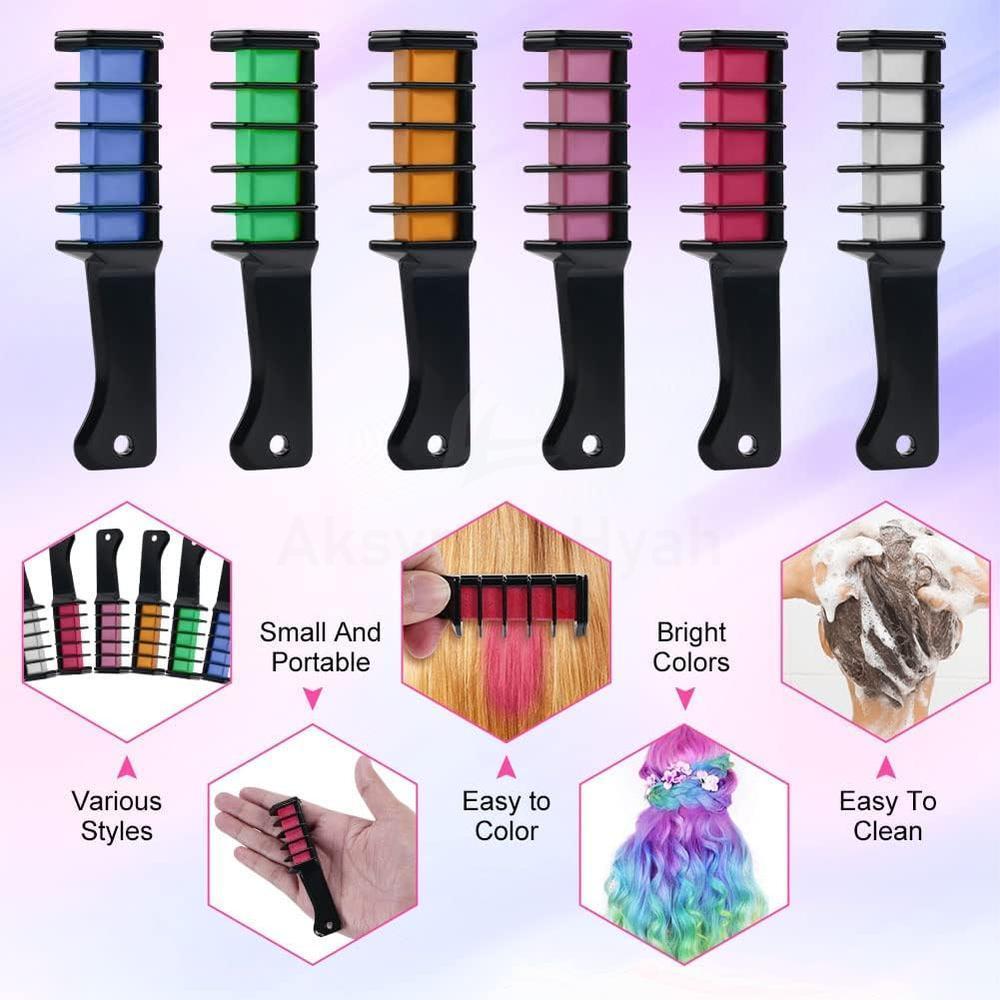 HUA BA INSTANT HAIR COLOR COMB 6'S