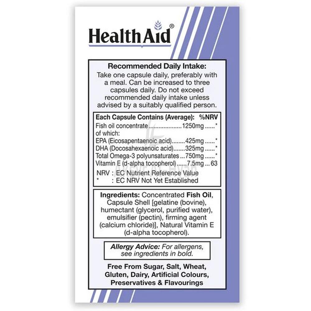 H/AID OMEGA-3 750MG CAP 30'S 2