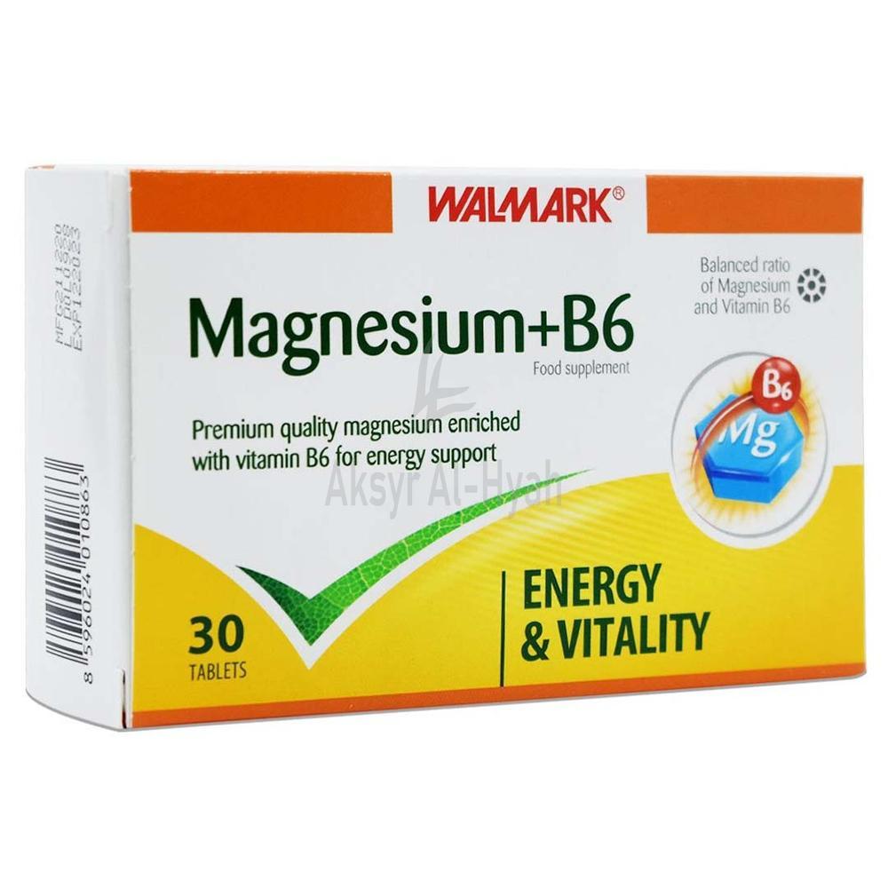 WALMARK MAGNESIUM + B6 TABLETS 30'S