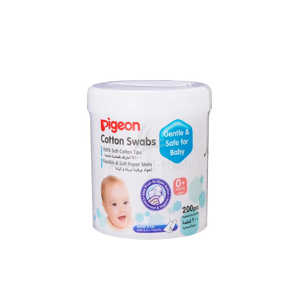 PIGEON(26547) COTTON SWABS 200'S(BUDS)