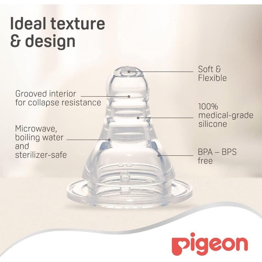 PIGEON(17338)PLASTIC NIPPLE (S) 2'S