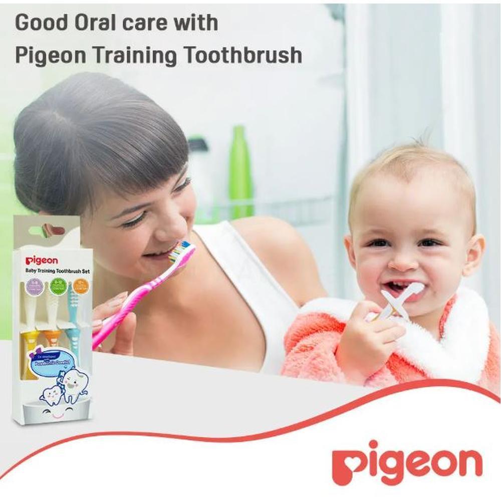 PIGEON[11781] BABY TRAIN/T/BRUSH SET 1