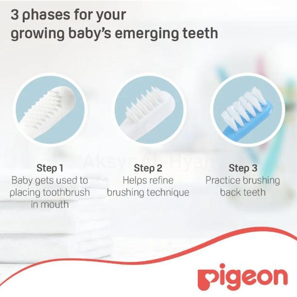 PIGEON[11781] BABY TRAIN/T/BRUSH SET 3