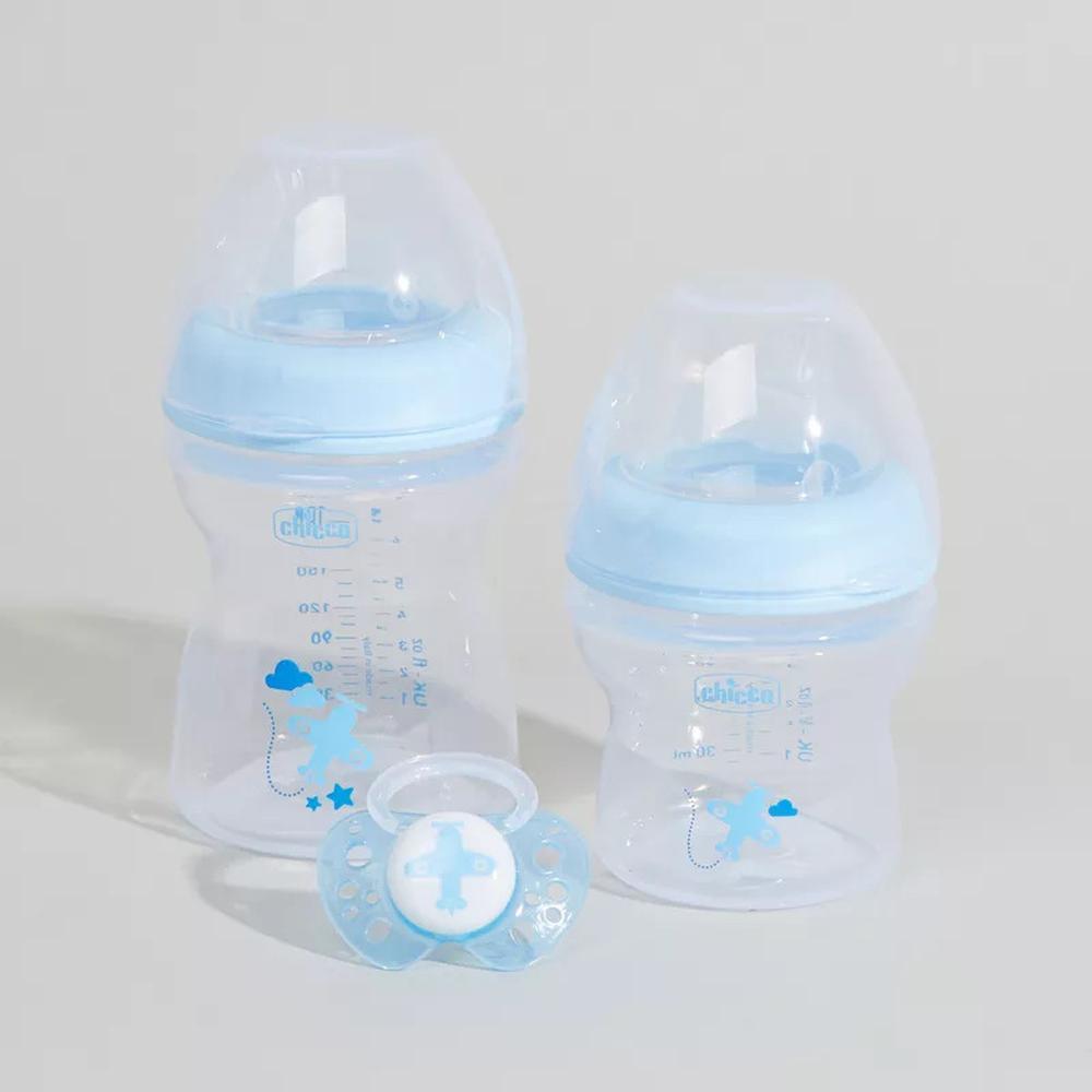 CHICCO NATURAL FEEDING GIFT SET BOYS(BLUE)#8071166 1