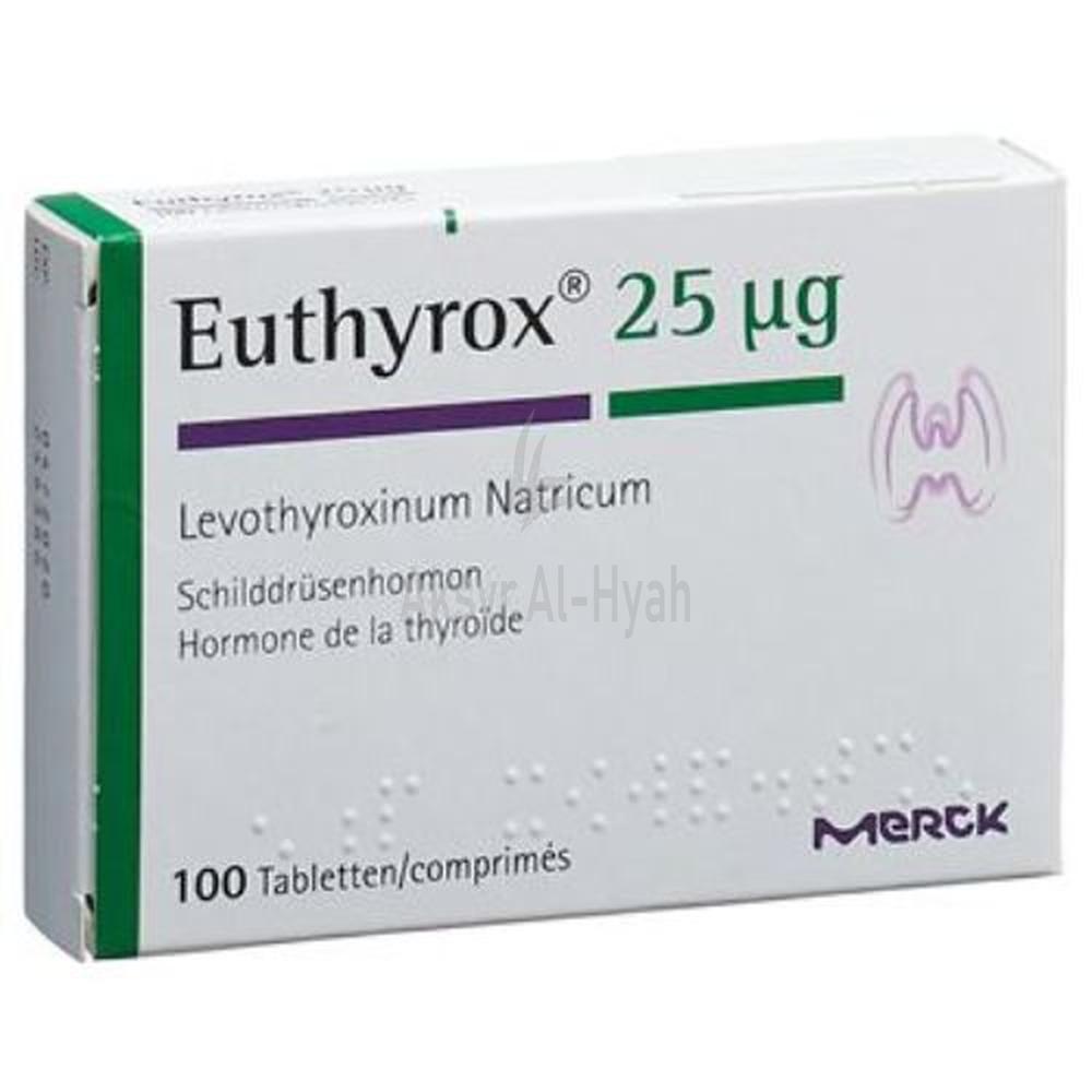 EUTHYROX 25MCG TAB 100'S