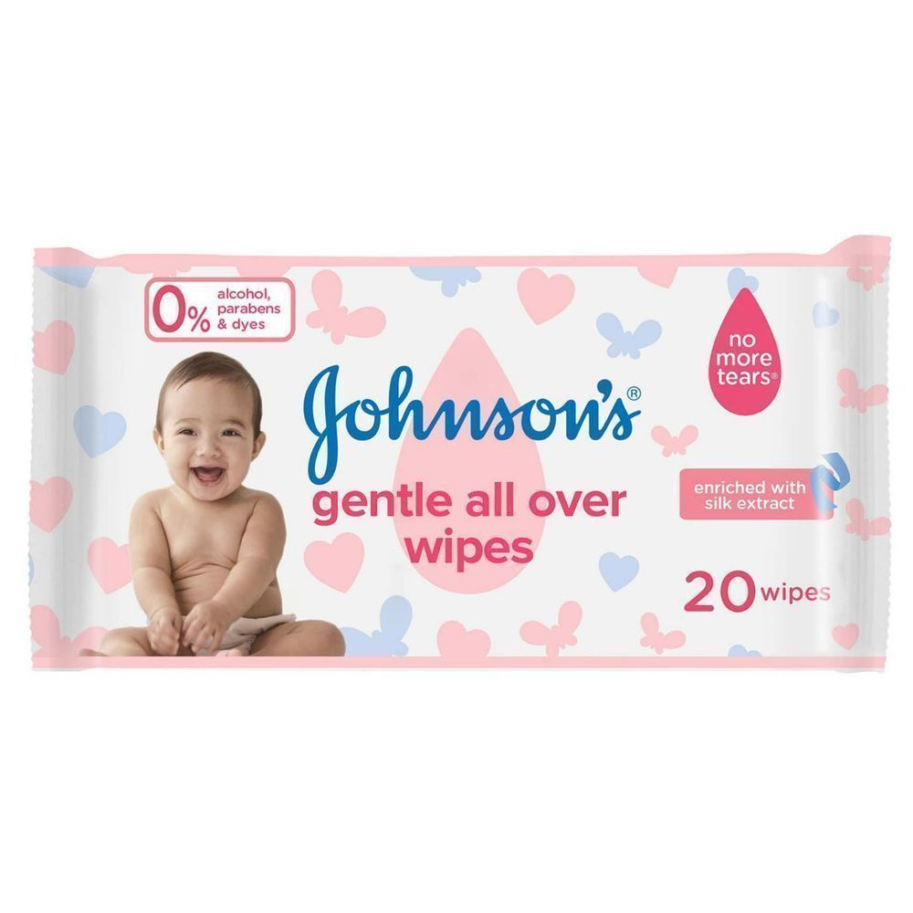 J/J BABY ALL OVER SKIN CARE WIPES 20'S #R208