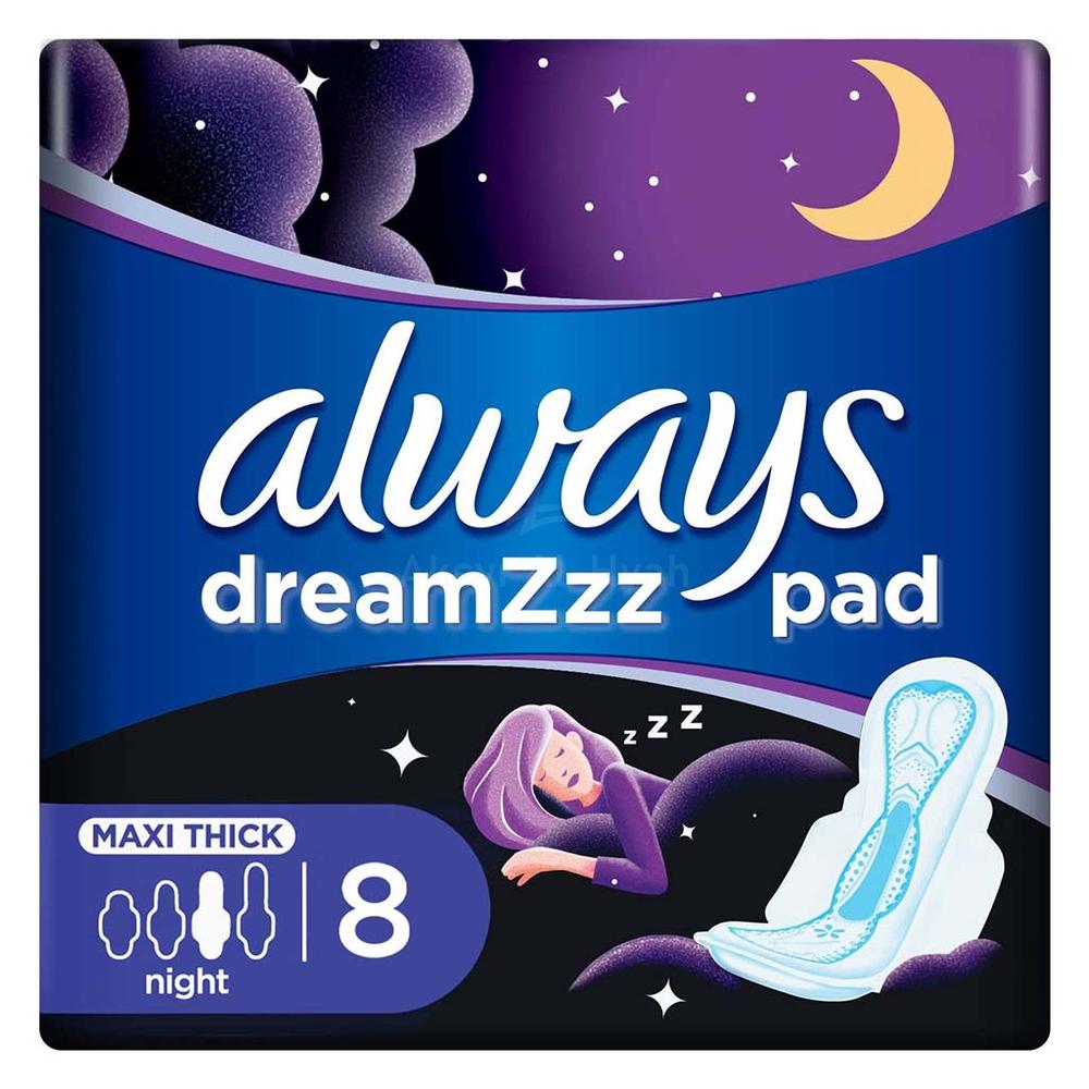 ALWAYS NIGHT MAXI THICK PAD W/WINGS 8'S(PG805) 1