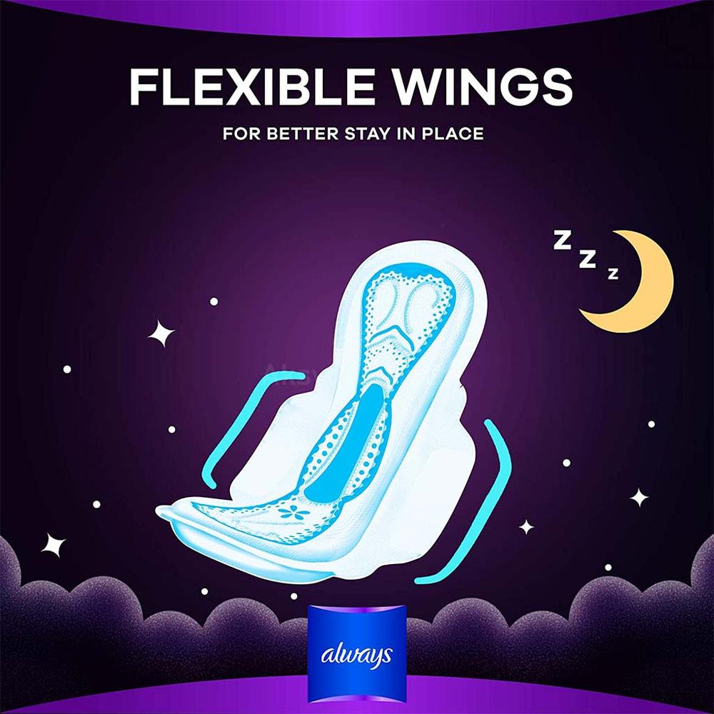 ALWAYS NIGHT MAXI THICK PAD W/WINGS 8'S(PG805) 2