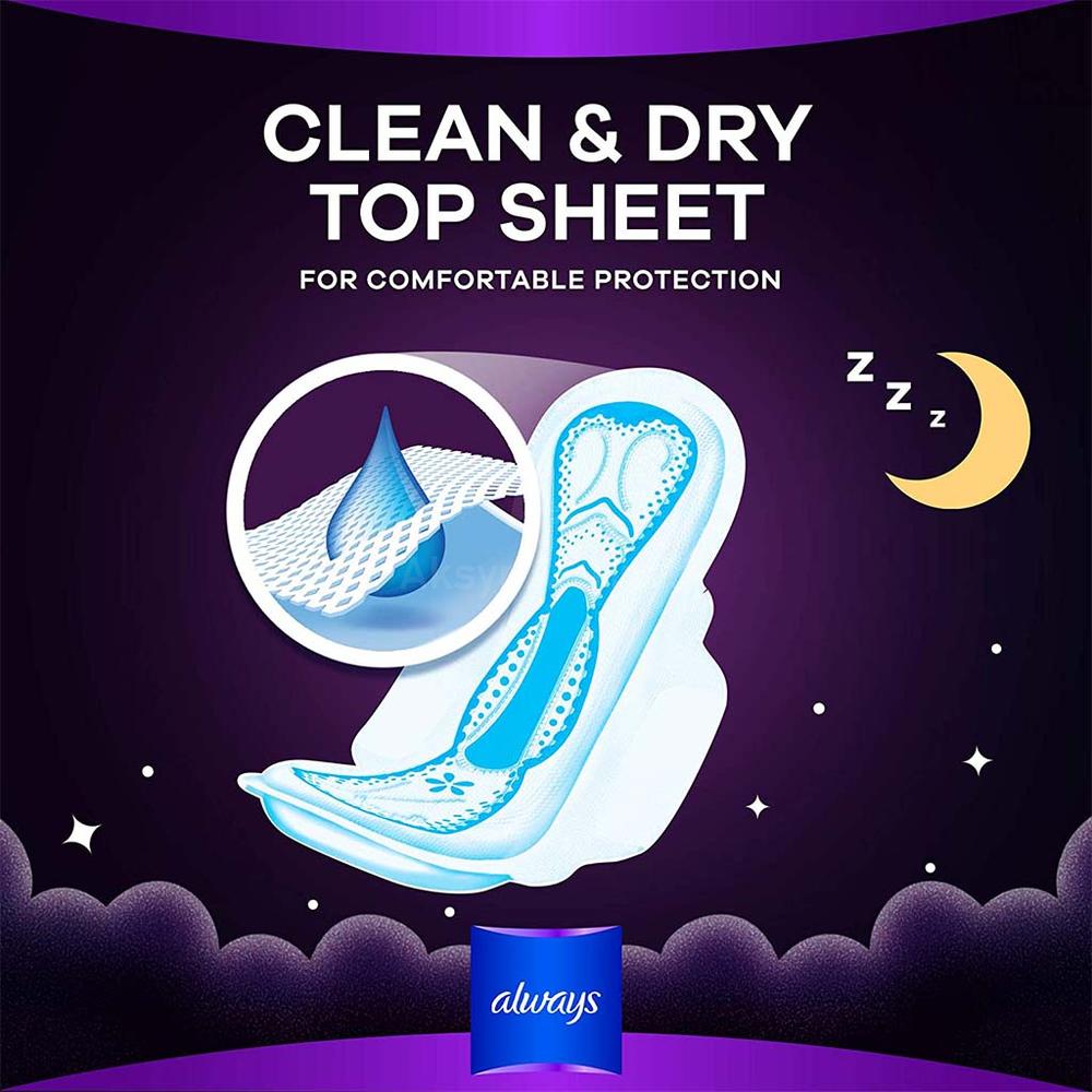 ALWAYS NIGHT MAXI THICK PAD W/WINGS 8'S(PG805) 4