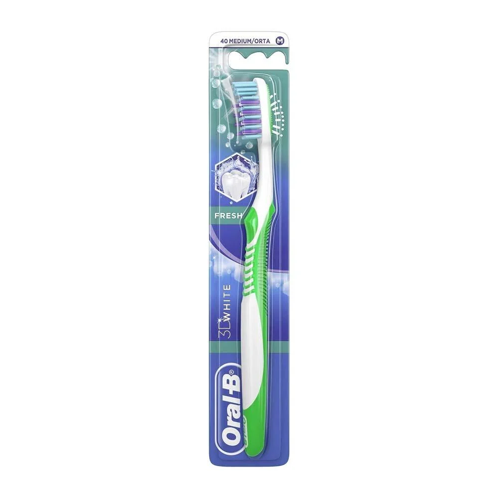 ORAL-B 3D WHITE NAT.FRESH 40 MED(OB026) #1800