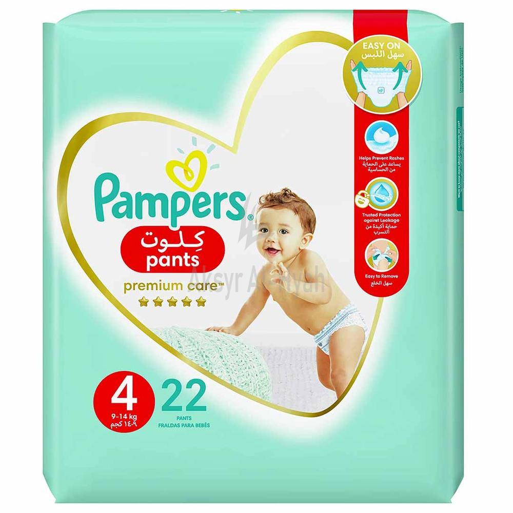 PAMPERS 4 PREMIUM CARE PANTS 9-14KG 22'S(PS235)