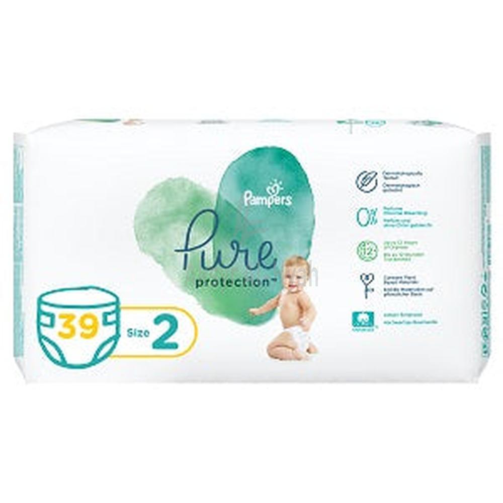 PAMPERS S2 PURE PROTECTION 4-8 KG 39'S
