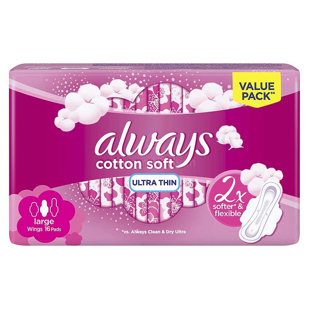 ALWAYS (PG) ULTRA THIN LARGE WINGS VP 16'S 1