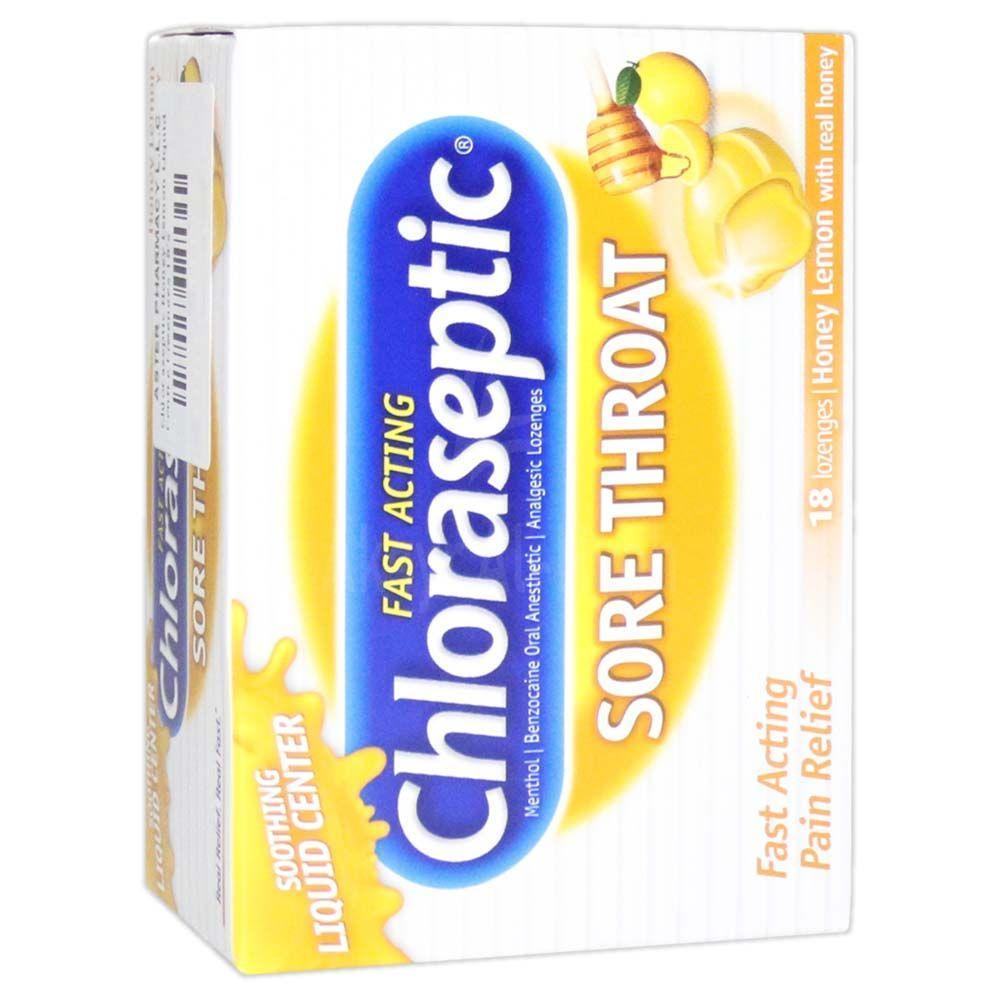 CHLORASEPTIC[HONEY-LEMON] LOZENGES 18'S 2