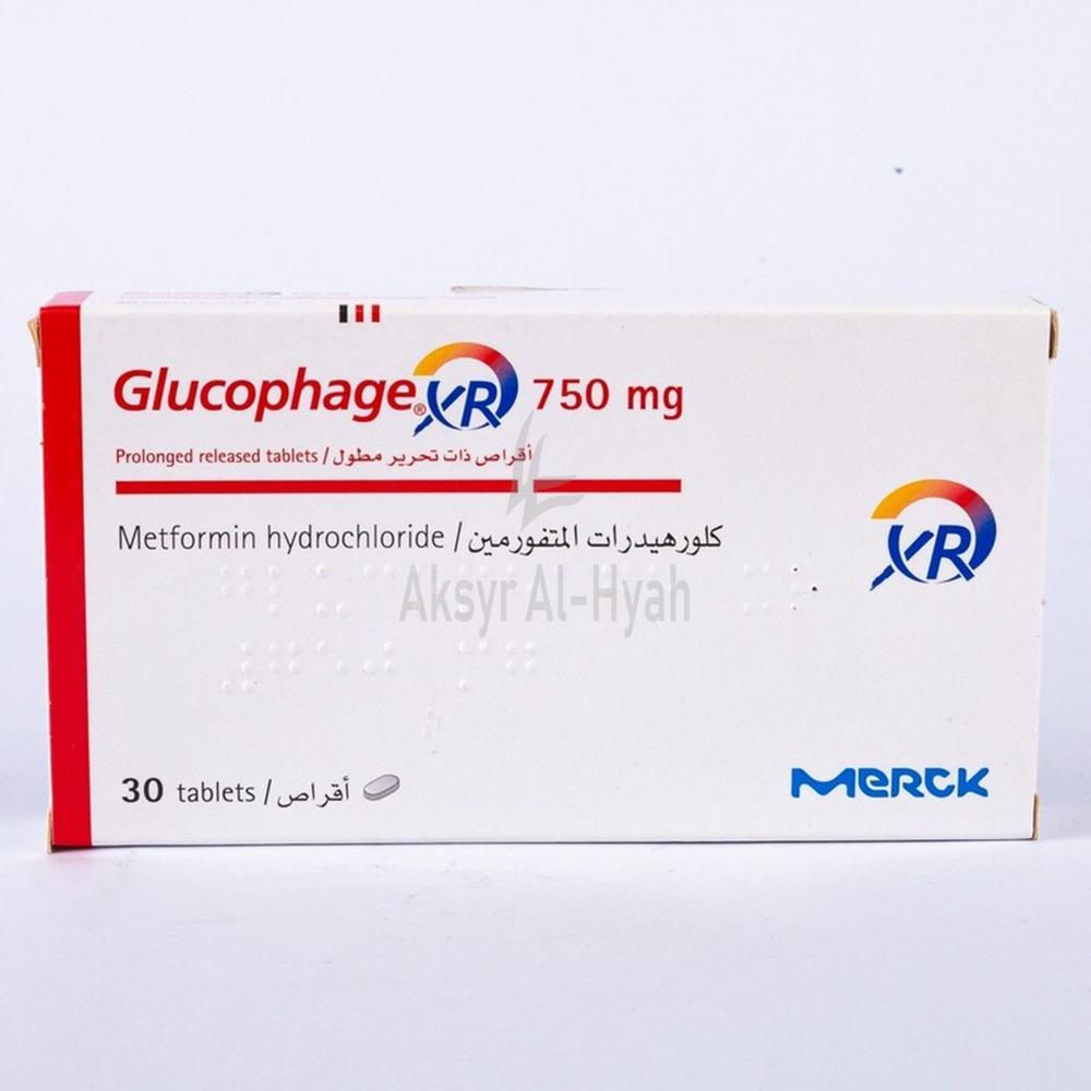 GLUCOPHAGE XR 750MG TAB 30'S