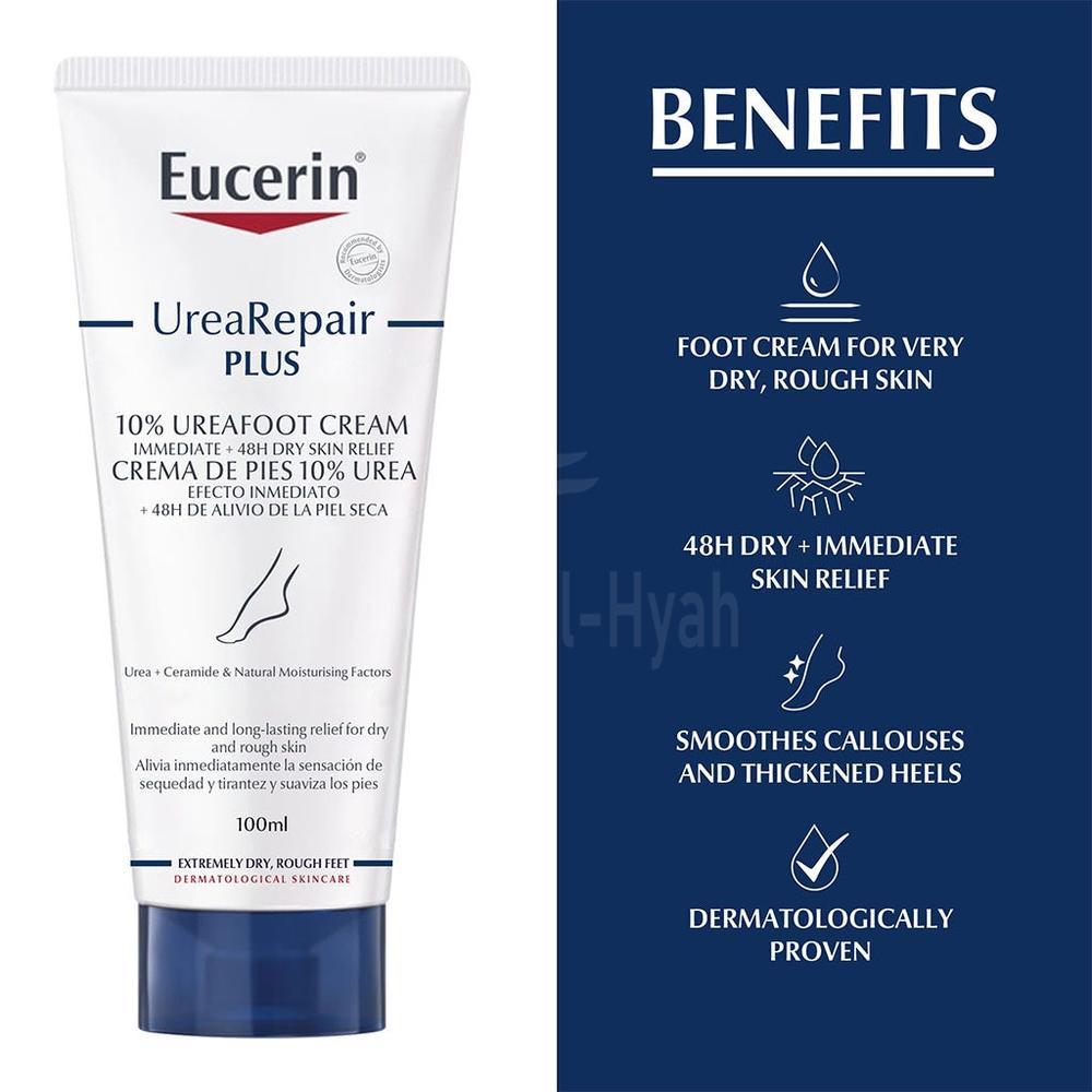 EUCERIN 10% UREA FOOT CREAM 100ML(63300) 1