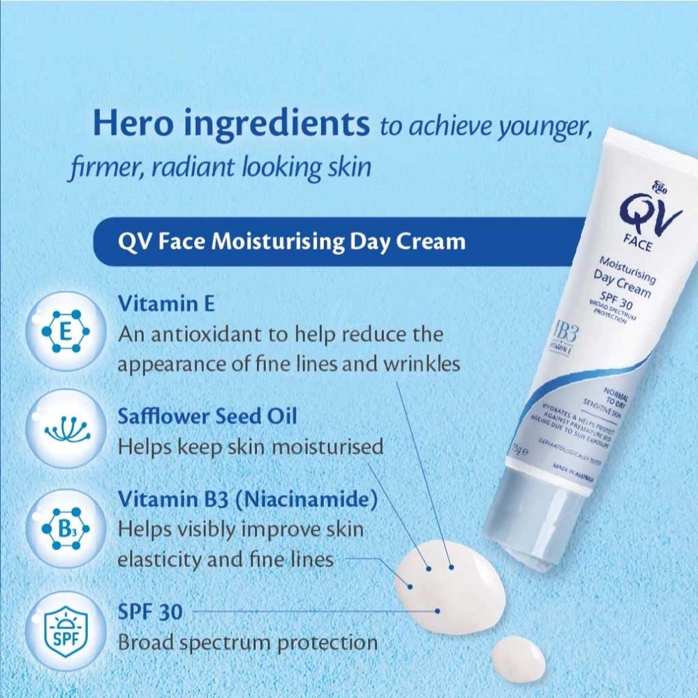EGO QV FACE SPF 30 MOIST.DAY CREAM 75GM#585440 5