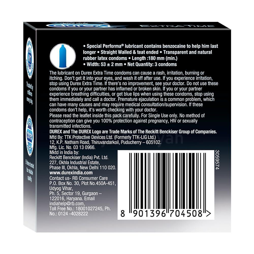 LV DUREX EXTRA TIME CONDOM 3'S 2
