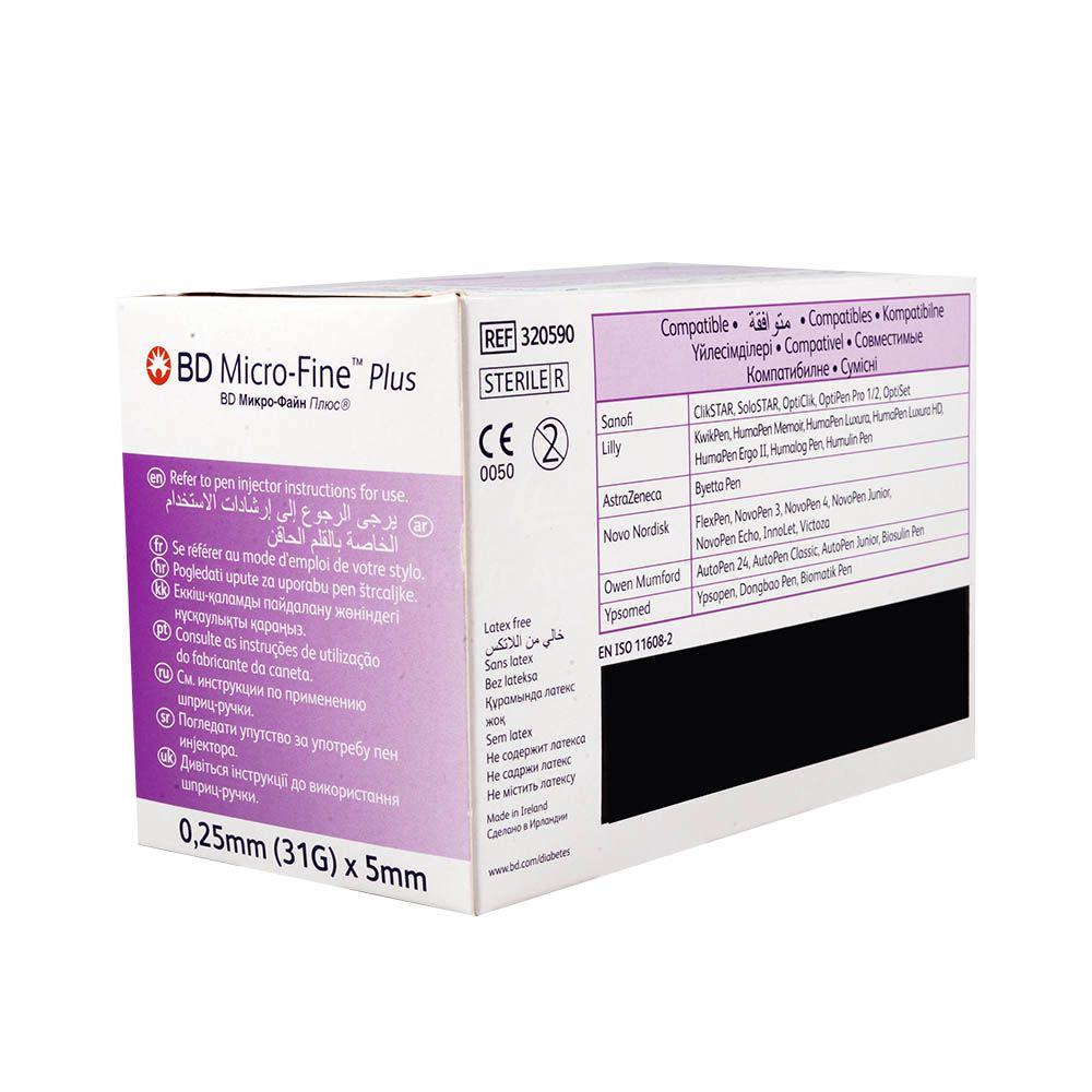 BD MICROFINE PLUS PEN NEEDLE 31G 5MM 2