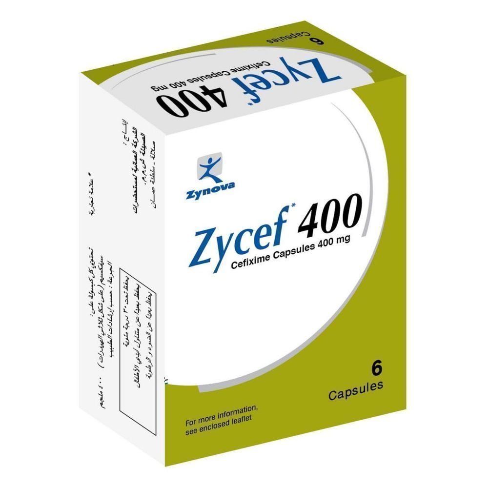 ZYCEF 400MG CAPS 6'S