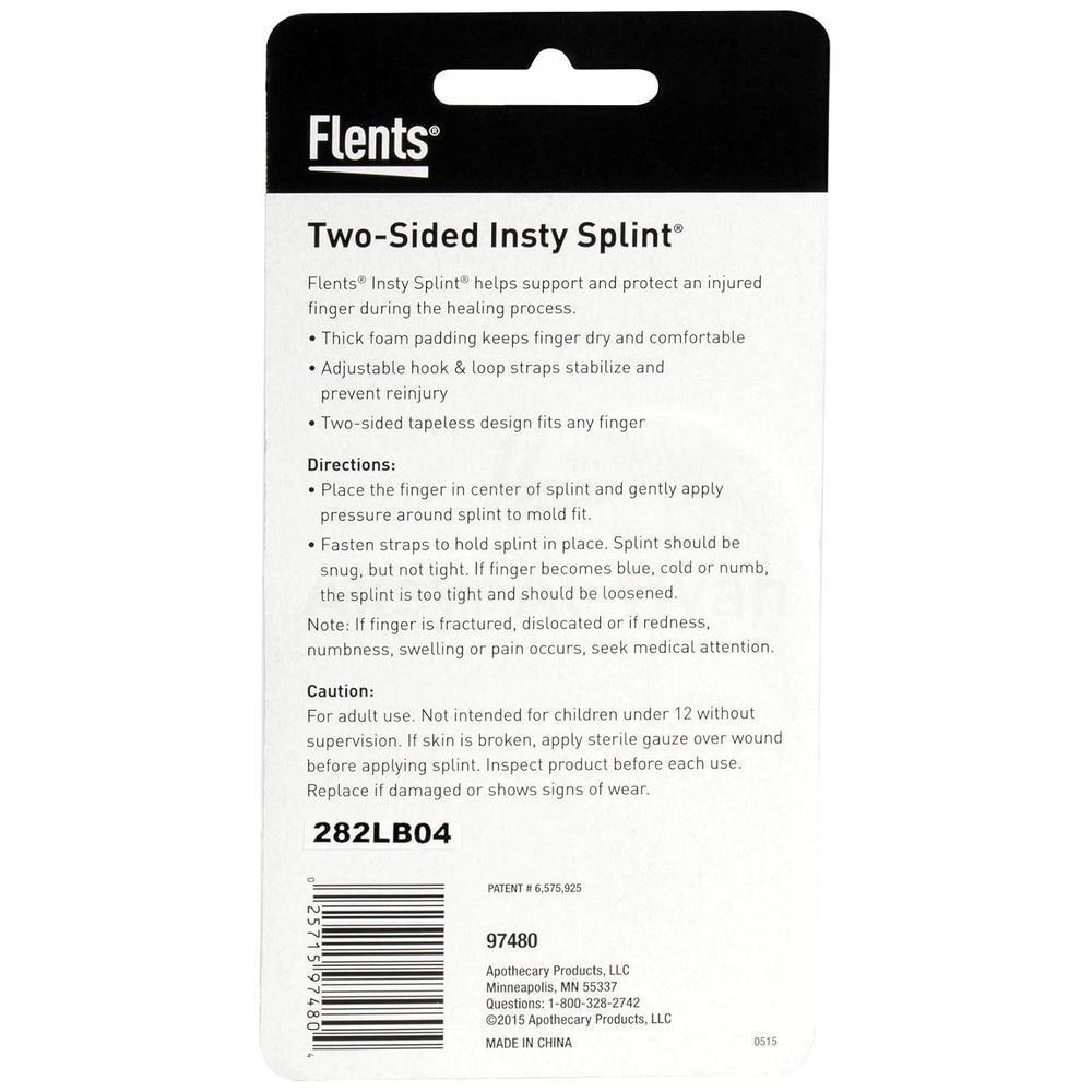FLENTS INSTY FINGER SPLINT 2 SIDED(M-L) #97480